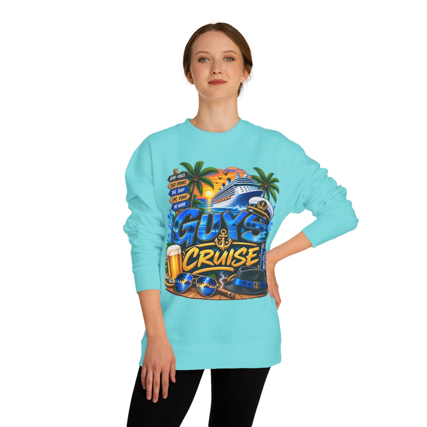 Guys Cruise Sweatshirt — Men’s Vacation Cruise Crewneck