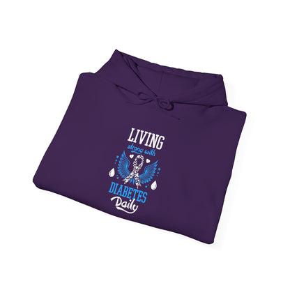 "Living Strong With Diabetes Daily"  Hoodie