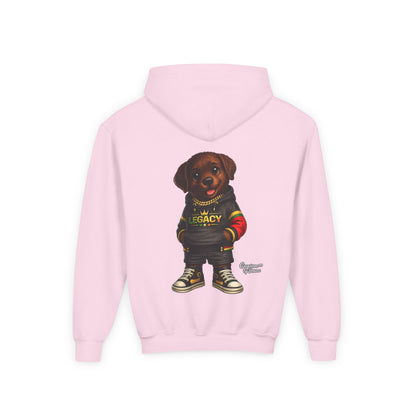 Youth Hoodie — 'Legacy' Streetwear Puppy Graphic Sweatshirt