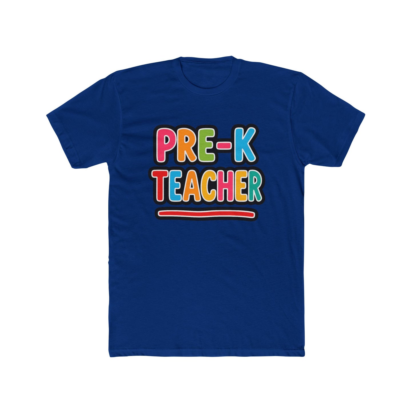 Pre-K Teacher T-Shirt — Colorful Retro Kids Classroom Tee