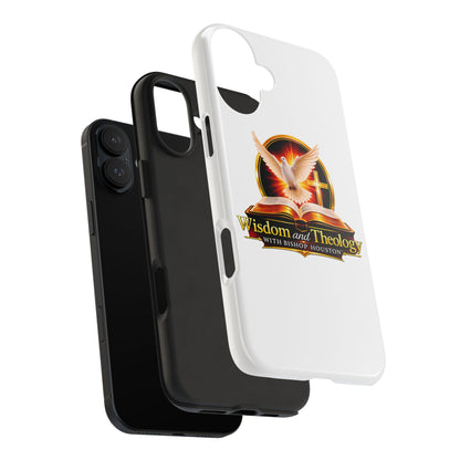 Wisdom and Theology Tough Phone Case — Christian Dove & Cross Design