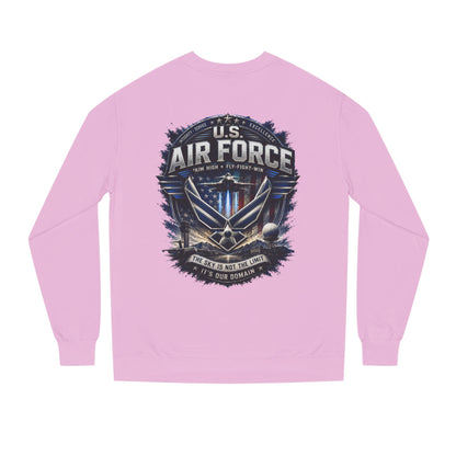 Air Force Crewneck Sweatshirt - U.S. Military Emblem Graphic