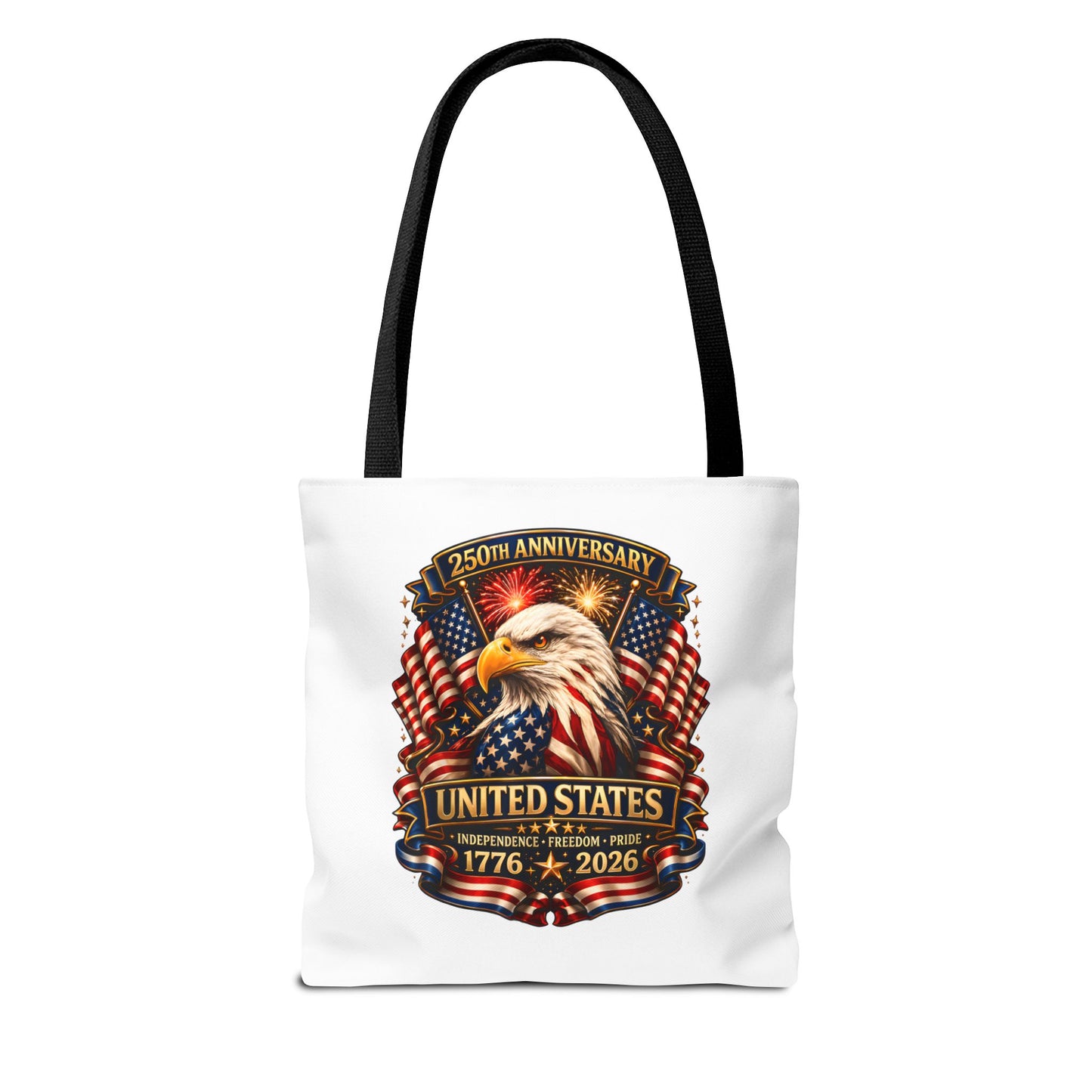 250th Anniversary United States Eagle Tote Bag — 1776–2026 Patriotic Cotton Tote
