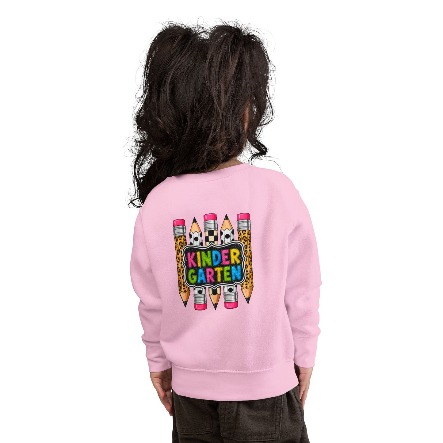 KinderGarten Leopard Pencil Toddler Sweatshirt