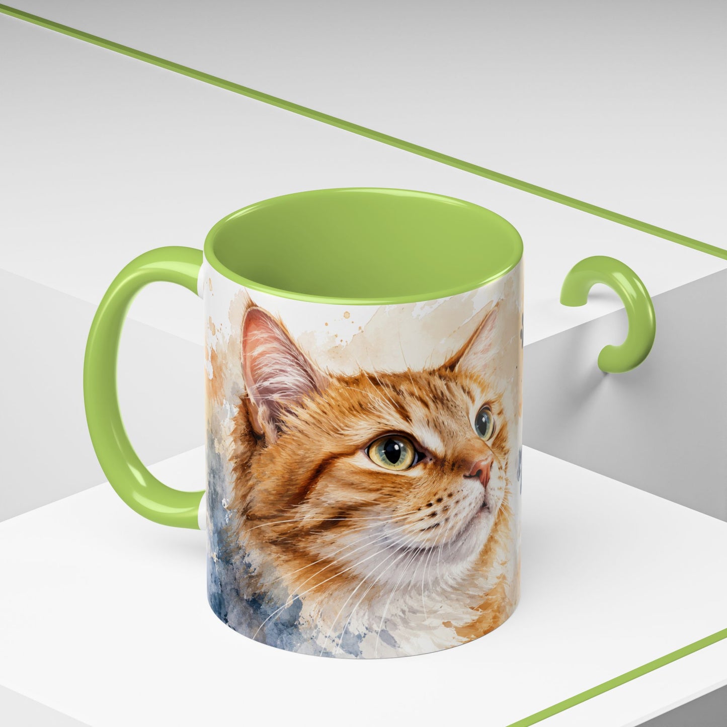 Cat Lover Coffee Mug — “A House Is Not A Home Without A Cat” Accent Mug (11/15oz)