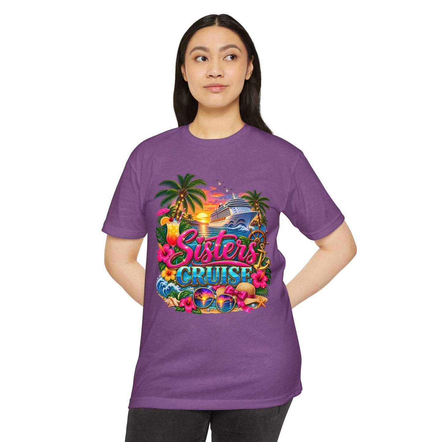 Sisters Cruise T-Shirt — Tropical Vacation Tee for Family Trips