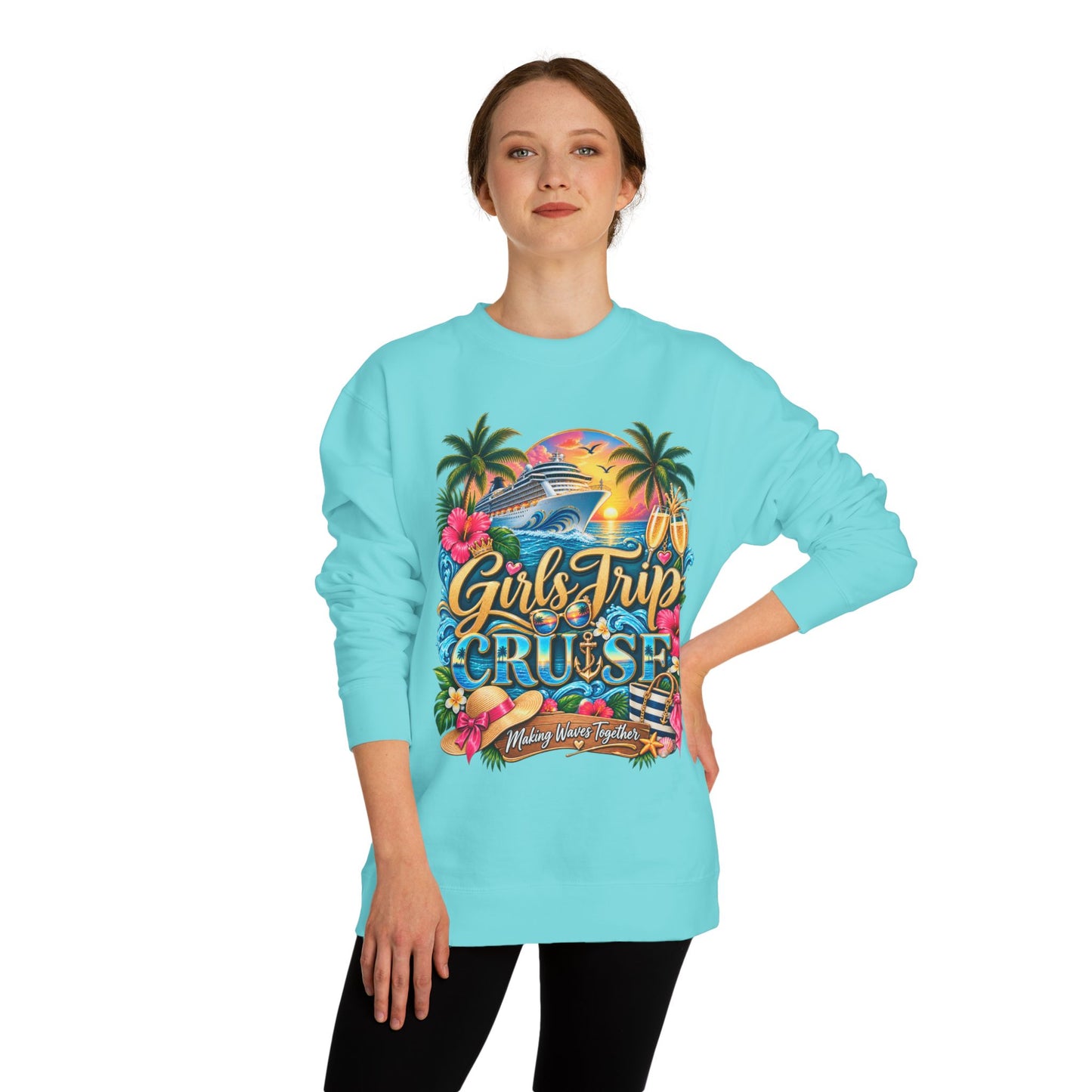 Girls Trip Cruise Sweatshirt — Tropical Cruise Crewneck