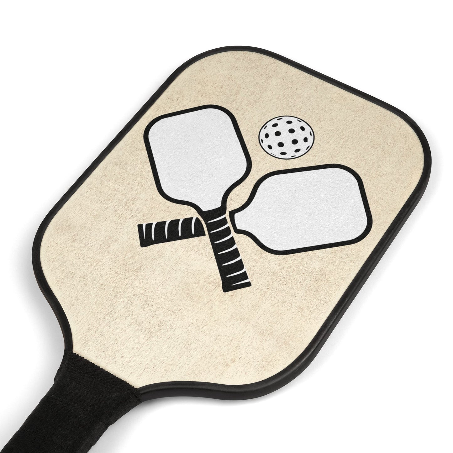 Pickleball Paddle Set – Wooden Mini Paddles with 2 Balls (Beginner Kit)