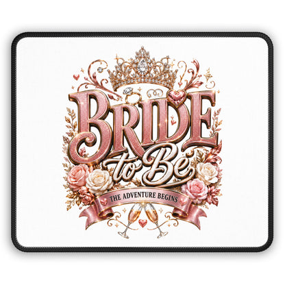 Bride to Be Mouse Pad — 'The Adventure Begins' Bachelorette Gift