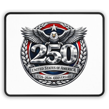 250th USA Anniversary Gaming Mouse Pad — Patriotic Eagle 1776–2026 Commemorative