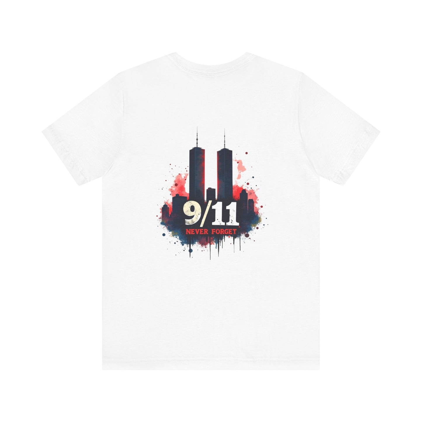 9/11 Never Forget T-Shirt — World Trade Center Memorial Tee