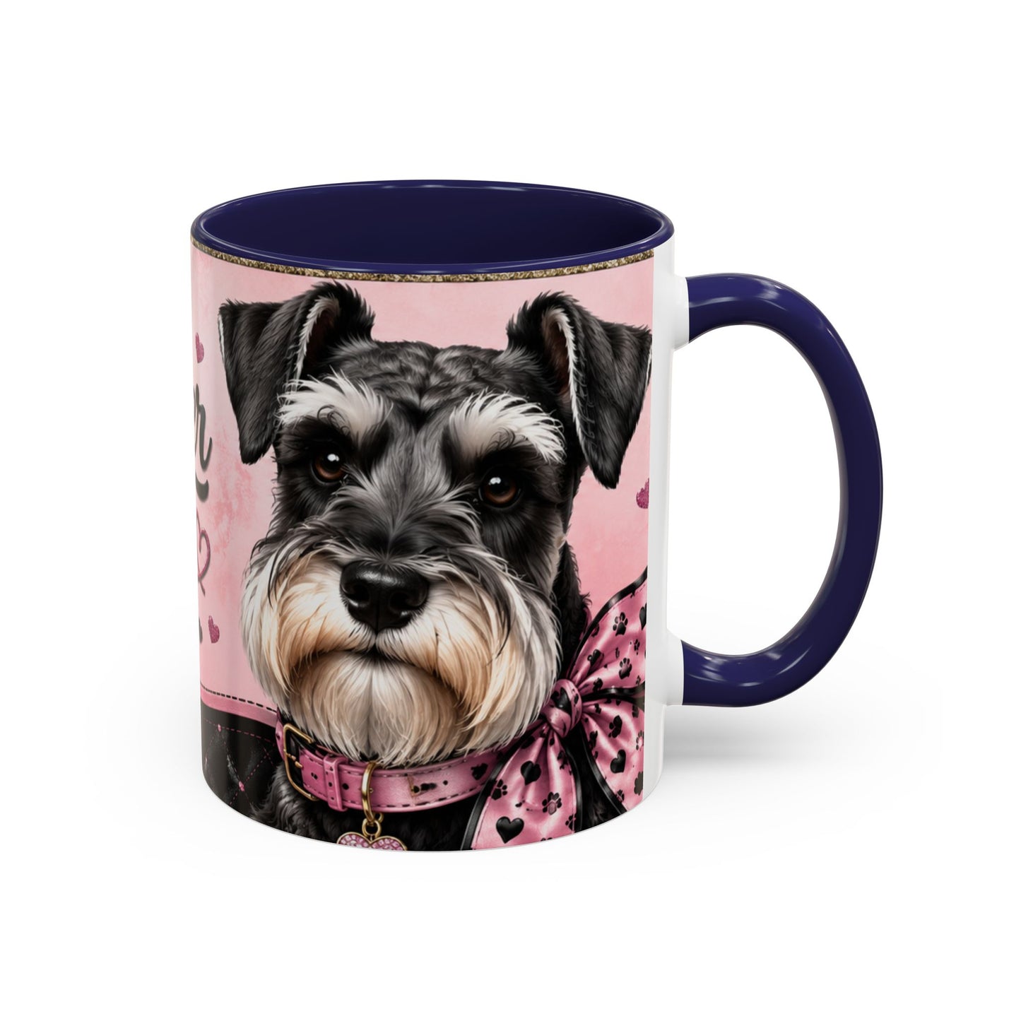 Schnauzer Coffee Mug — "Messy Beard, Big Heart" Accent Mug (11/15oz)