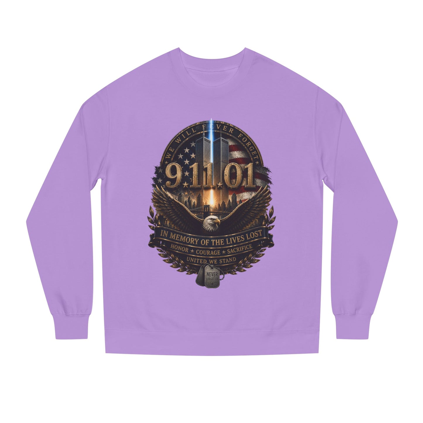9/11 Memorial Sweatshirt – In Memory of the Lives Lost Tribute Crewneck