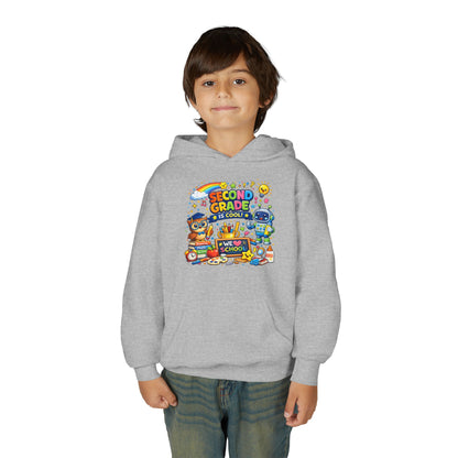 Second Grade Hoodie — 'Second Grade Is Cool' Kids Back-to-School Sweatshirt