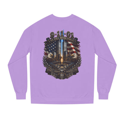 9/11 Memorial Sweatshirt — "We Will Never Forget" Tribute Crewneck