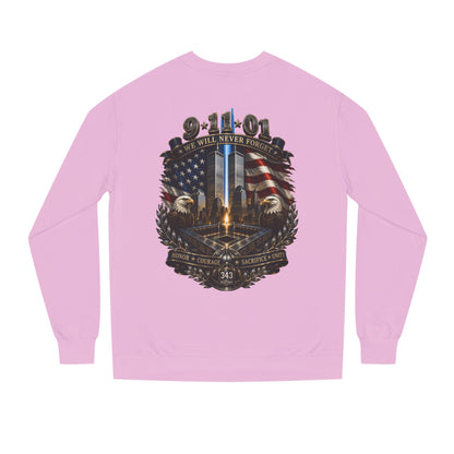 9/11 Memorial Sweatshirt — "We Will Never Forget" Tribute Crewneck