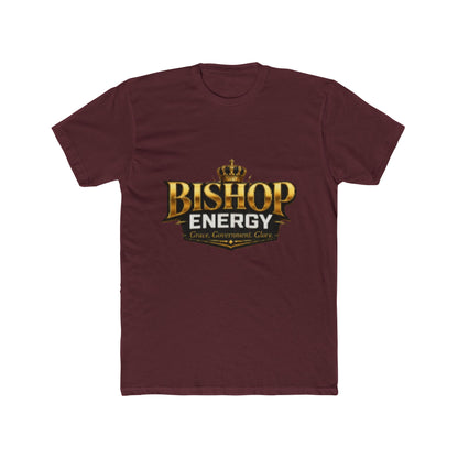 Bishop Energy Graphic Tee — Bold Gold Crown Logo T-Shirt