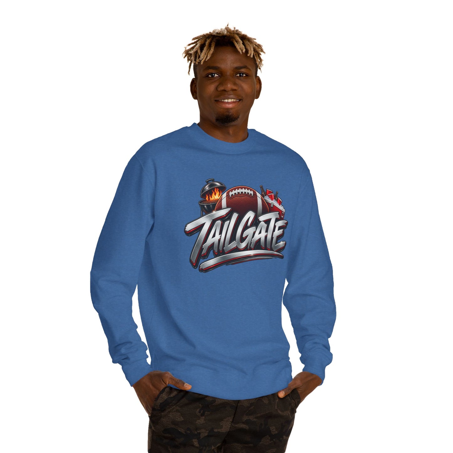Tailgate Crewneck Sweatshirt — Football Grill & Game Day Pullover