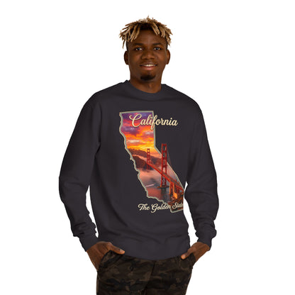California Golden State Sweatshirt — Golden Gate Sunset Crew
