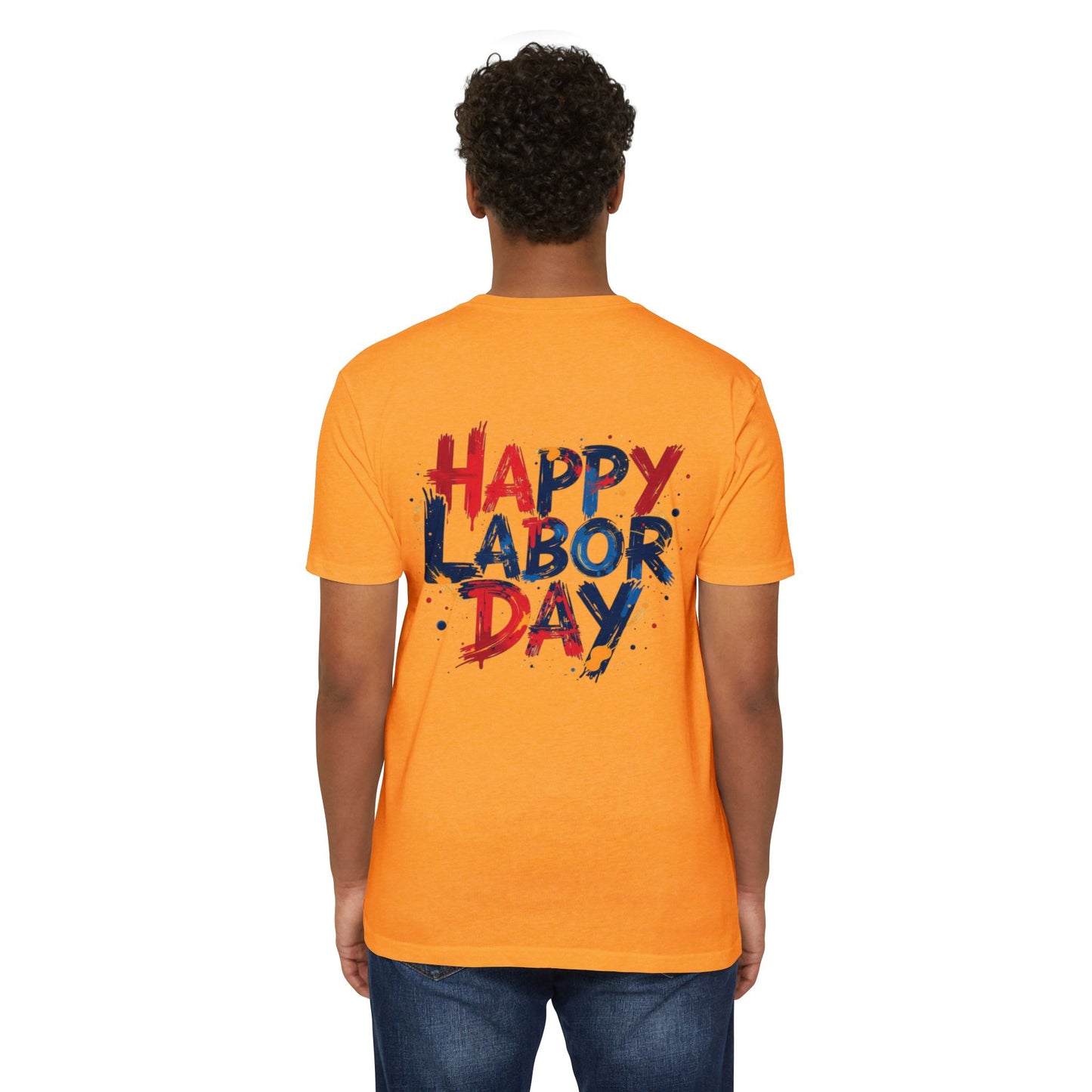 Labor Day Graphic T-Shirt — "Happy Labor Day" Patriotic Celebration Tee