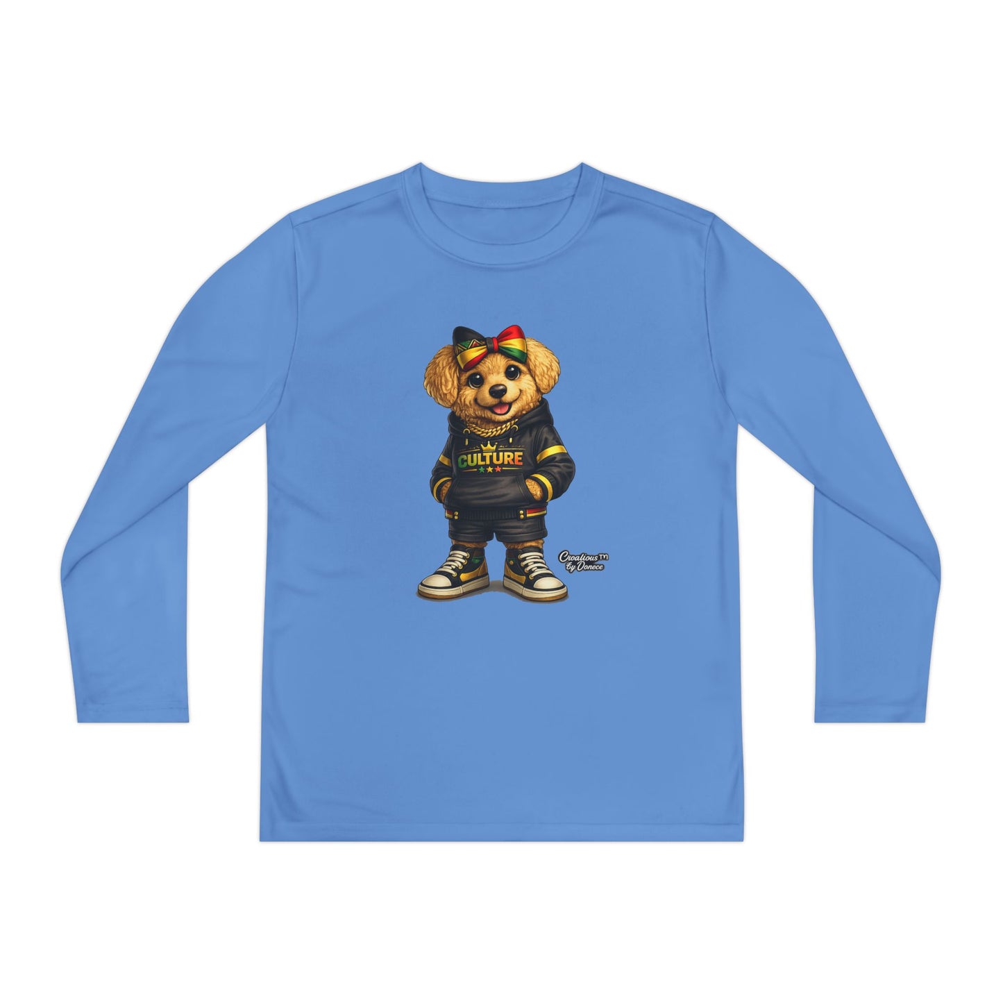 Kids Teddy Bear Graphic Long Sleeve Tee — 'Future' Hoodie Design