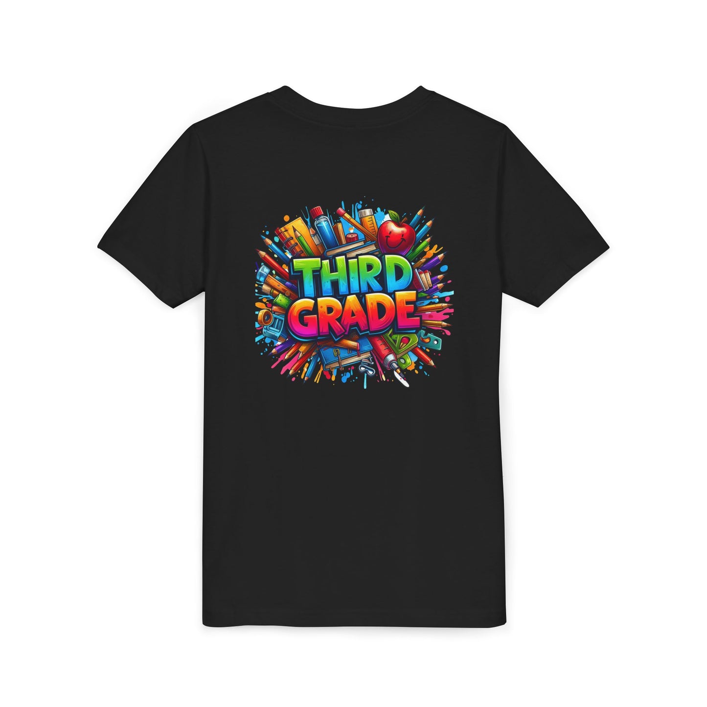 Third Grade Kids' T-Shirt – Colorful School Supplies Back-to-School Tee