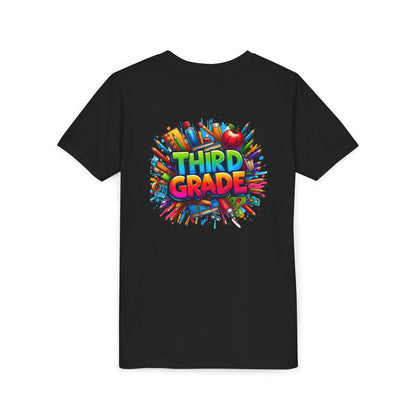 Third Grade Kids' T-Shirt – Colorful School Supplies Back-to-School Tee