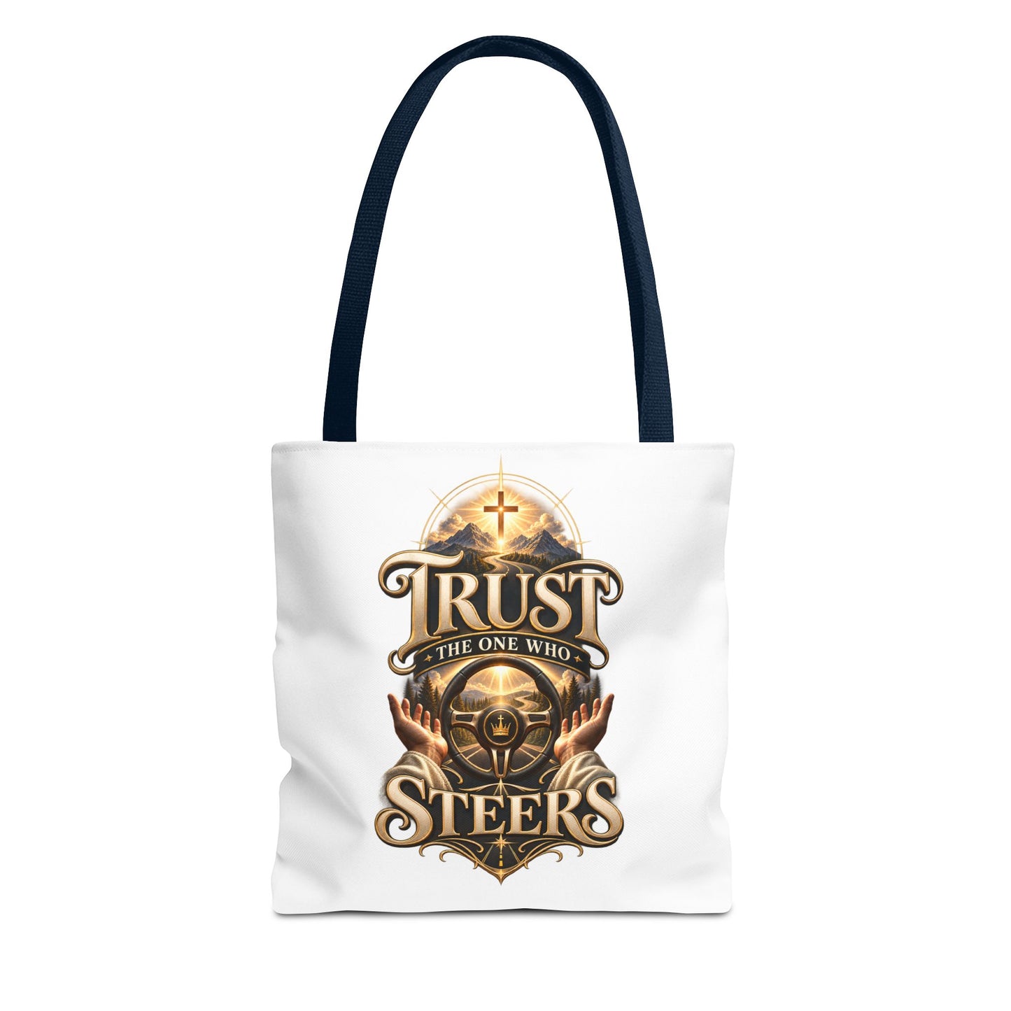 Christian 'Trust the One Who Steers' Tote Bag