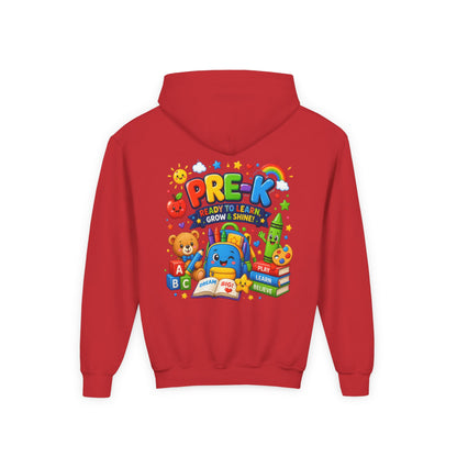 Pre-K Ready to Learn Youth Hoodie – Cute Back-to-School Preschool Sweatshirt