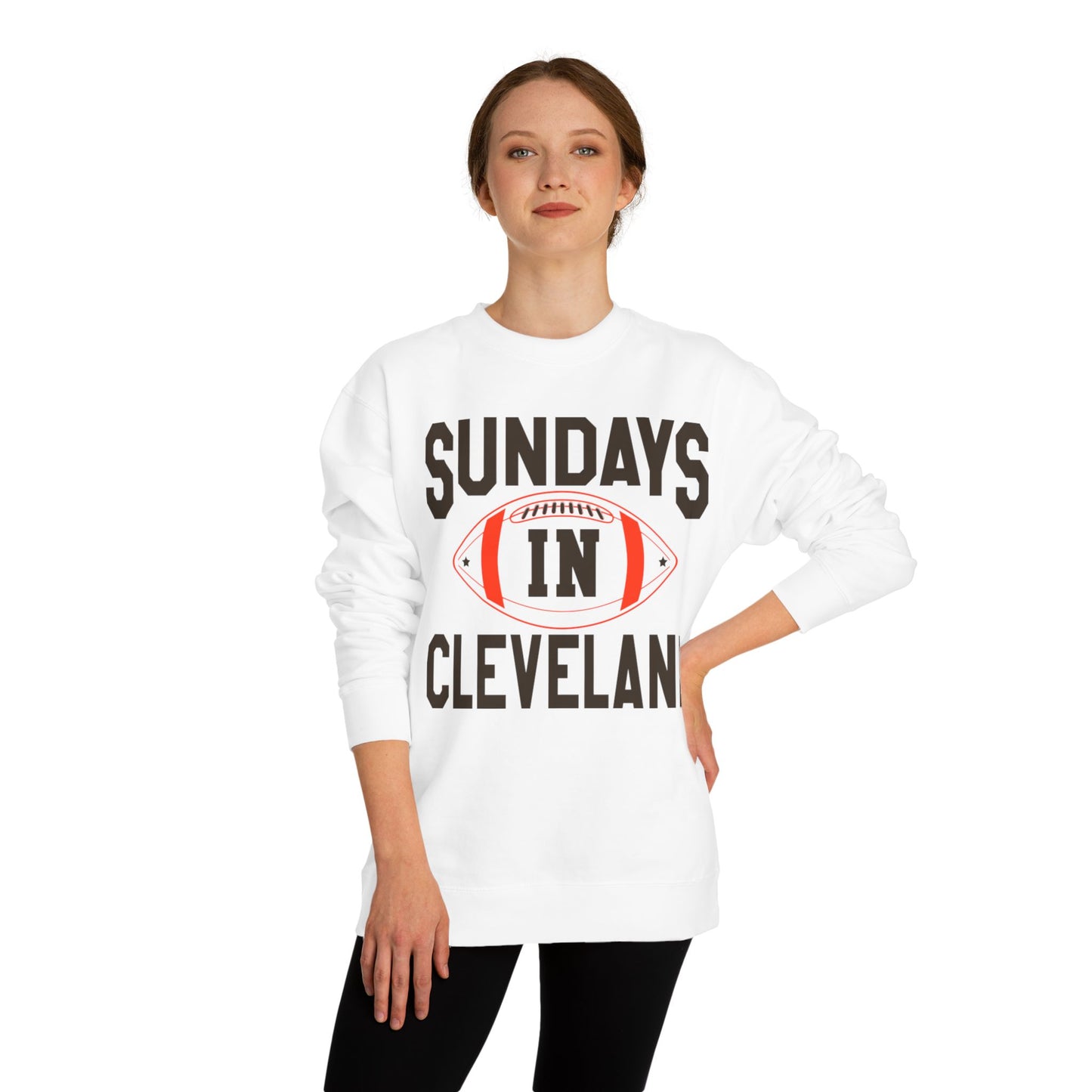Sundays in Cleveland Football Sweatshirt