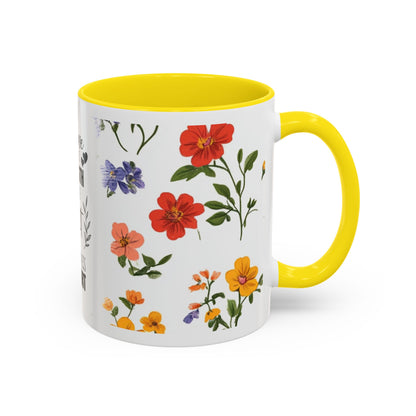 Floral "Her Love Is the Quiet Strength" Accent Coffee Mug — Inspirational Mother's Day Gift