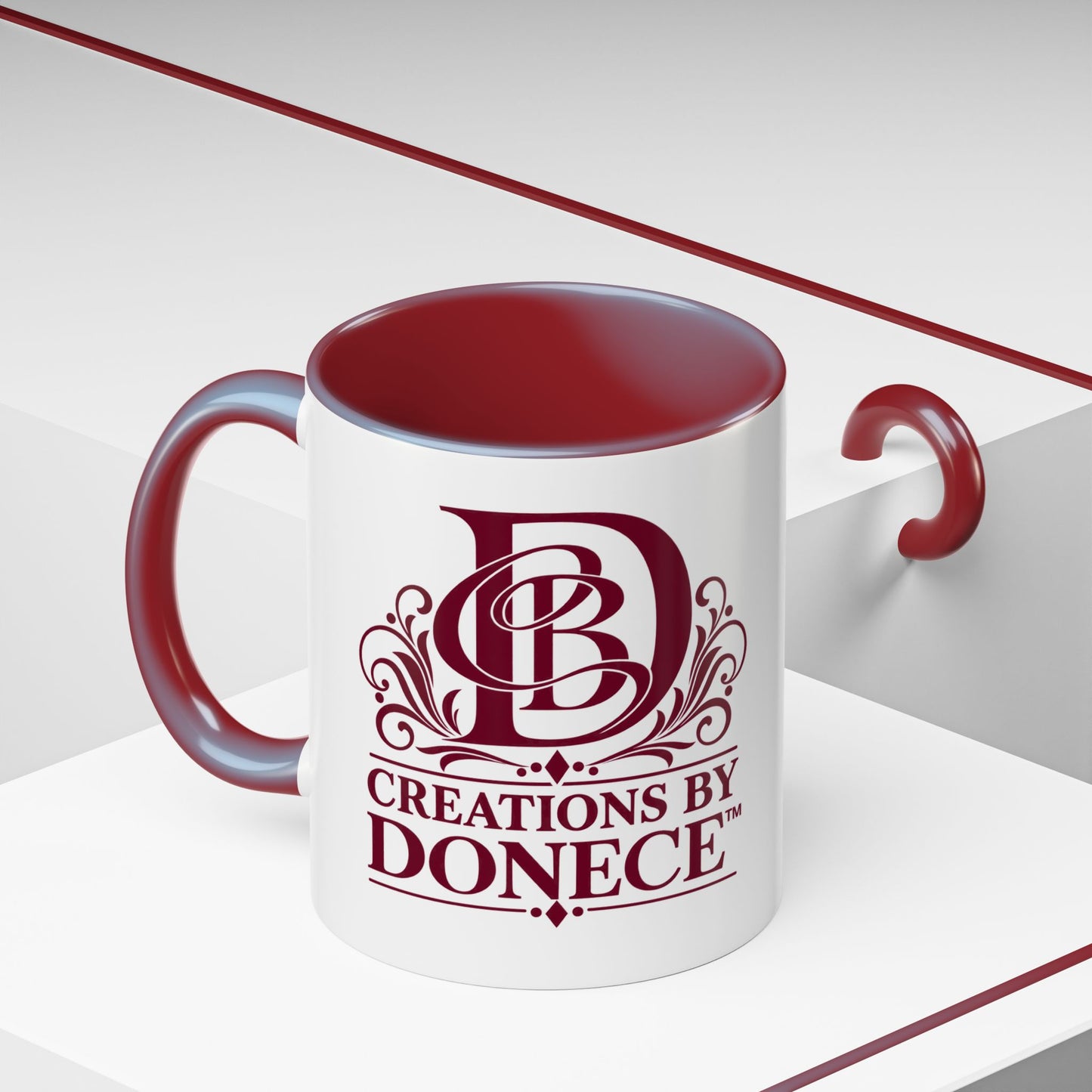 Creations by Donece Logo Accent Coffee Mug (11/15oz)