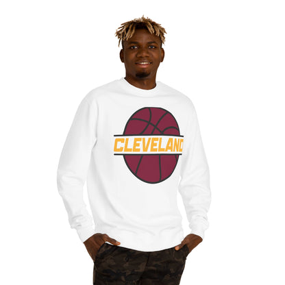 Cleveland Basketball Crewneck Sweatshirt — Retro Hoop Logo