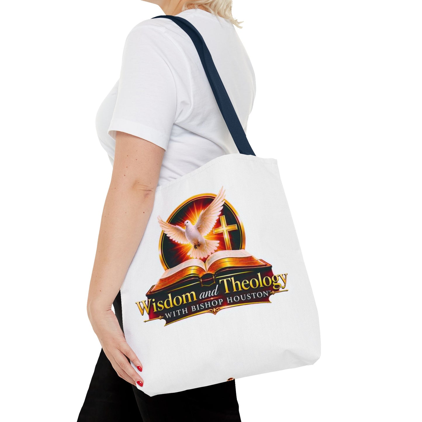 Christian Wisdom & Theology Tote Bag — 'Wisdom and Theology with Bishop Houston' Inspirational Faith Tote