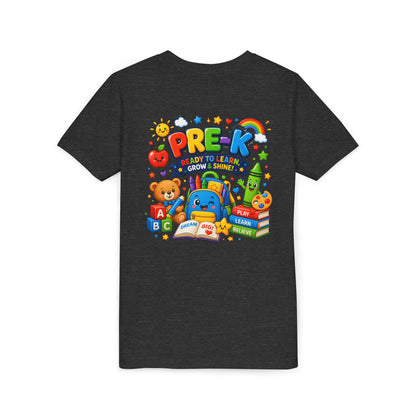Pre-K Ready To Learn Kids T-Shirt — Colorful Preschool Back-to-School Tee