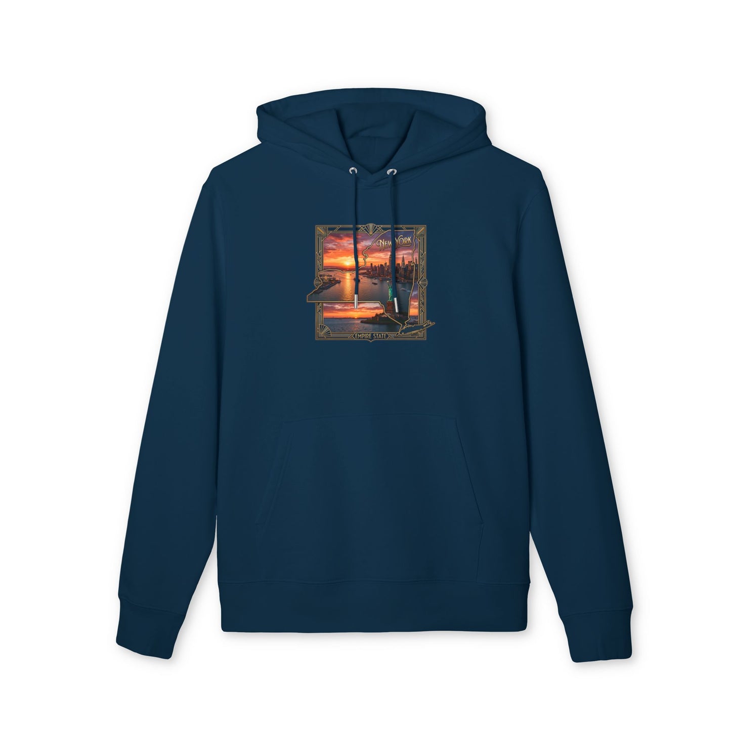 Sunset Harbor Hoodie — Coastal Sunset Graphic Pullover