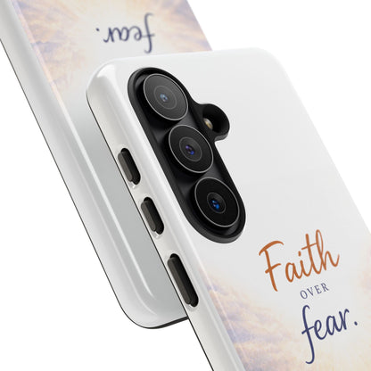 Faith Over Fear Phone Case — Inspirational Christian iPhone Cover