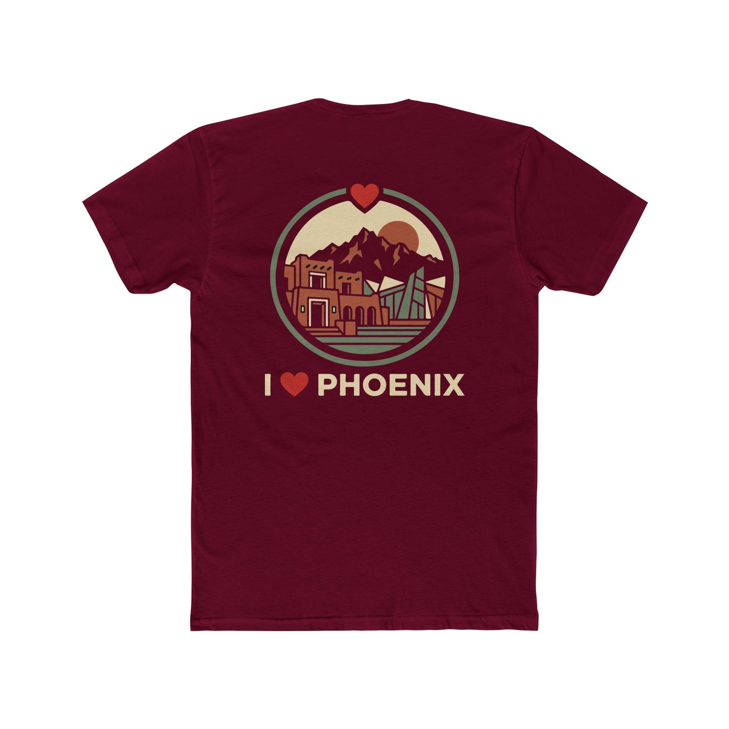 I  Phoenix Retro Skyline Tee — Vintage Arizona City Pride T-Shirt