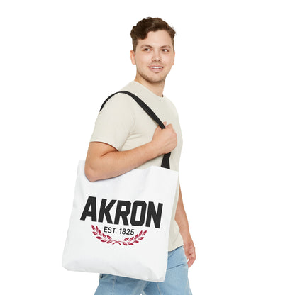 Akron Est. 1825 Tote Bag — City Pride Canvas Tote