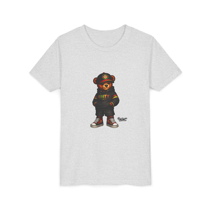 Youth T‑Shirt — Cool Bear Graphic Tee with 'UNITY' Hoodie Design