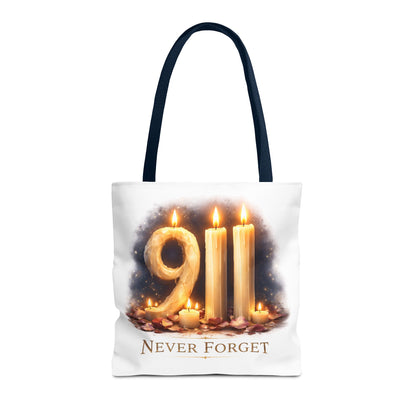 9/11 Never Forget Memorial Tote Bag