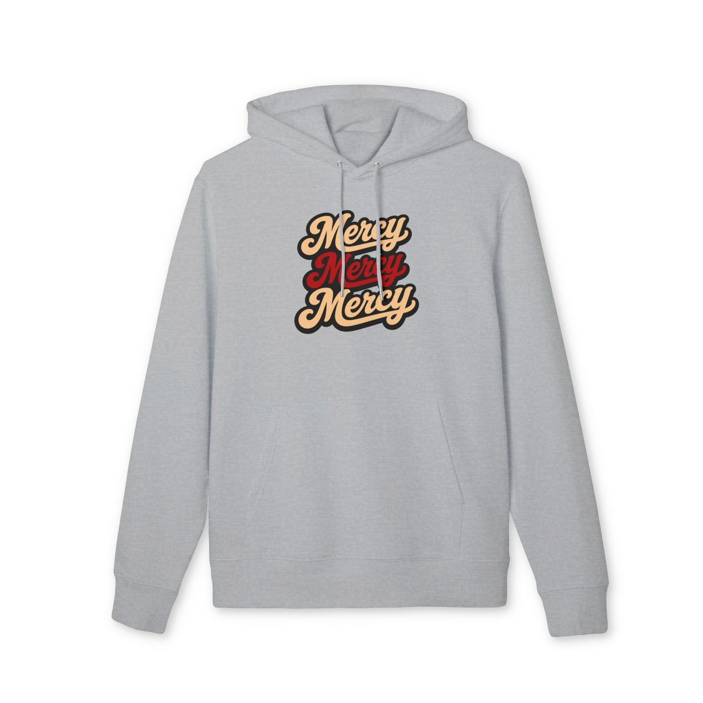 Mercy Mercy Mercy Hoodie — Retro Script Graphic Pullover
