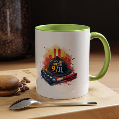 Never Forget 9/11 Memorial Accent Coffee Mug
