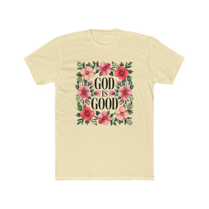 God Is Good Floral T-Shirt — Christian Faith Tee
