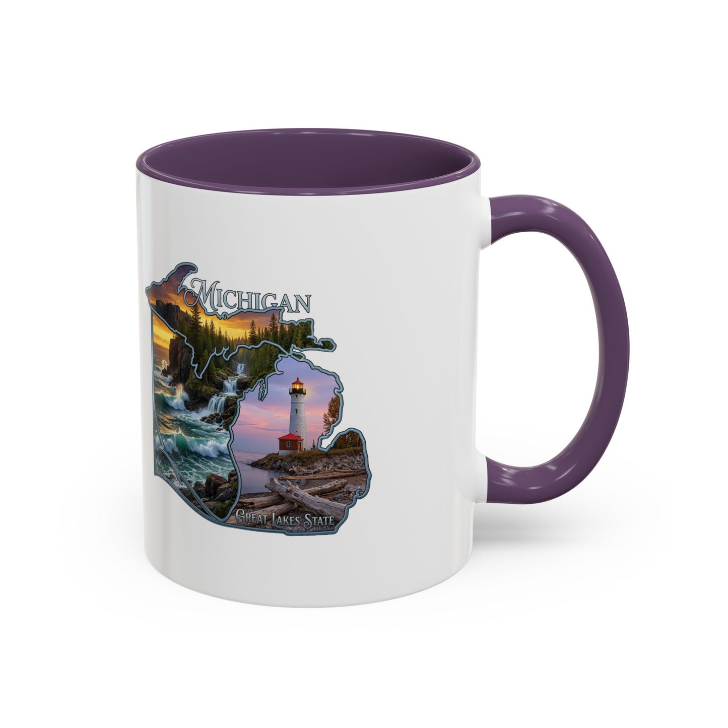 Michigan Lighthouse Coffee Mug — Scenic Great Lakes Accent Mug (11/15oz)