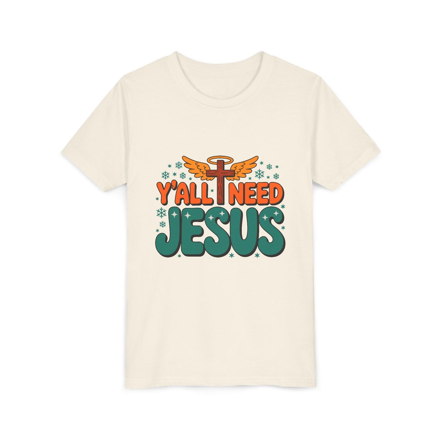 Youth Tee - "Y'all Need Jesus" Gospel Christian Kids Shirt
