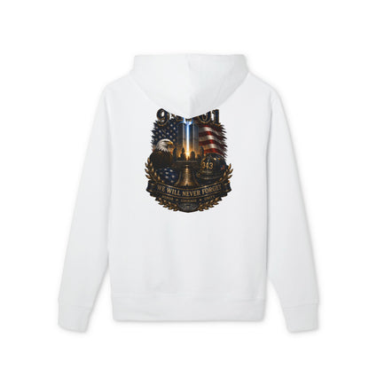 9/11 Memorial Hoodie — We Will Never Forget Tribute Pullover