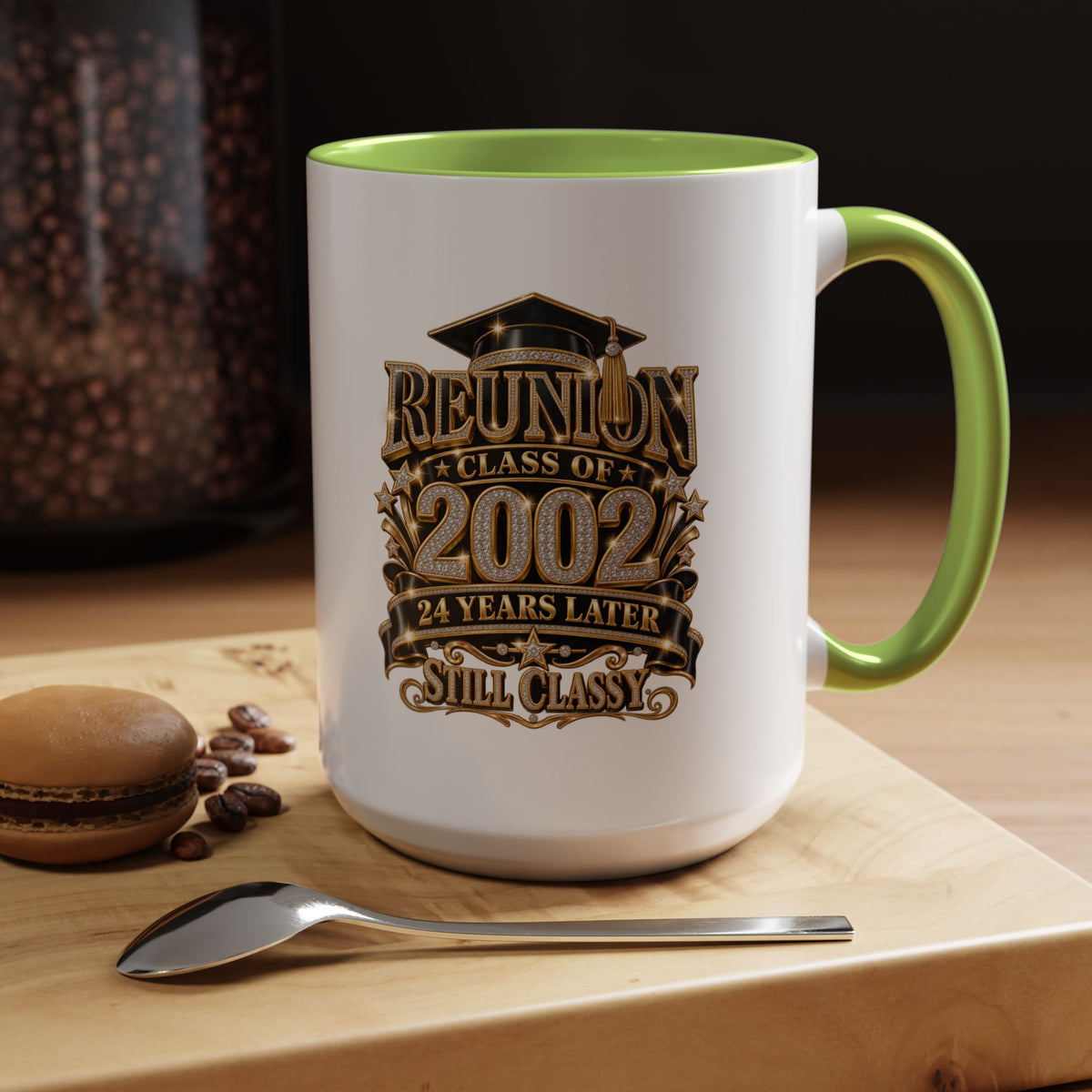Class of 2002 Reunion Coffee Mug — "Still Classy" Accent Mug (11/15oz)