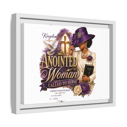 Framed Canvas Print — "Anointed Woman Called to Serve" Christian Wall Art