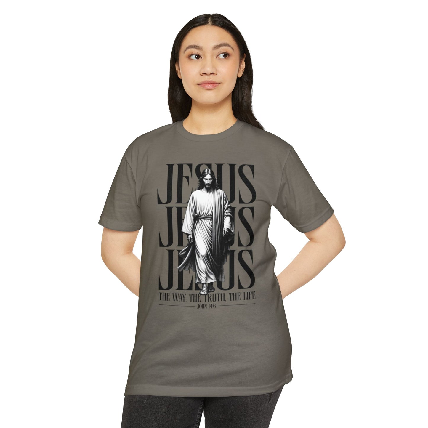 Jesus Graphic T‑Shirt — The Way The Truth The Life Faith Tee